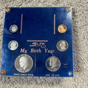 VTG My Birth Year June 29 1976 US Mint Proof Set Plastic Box 6 Coin Anniversary